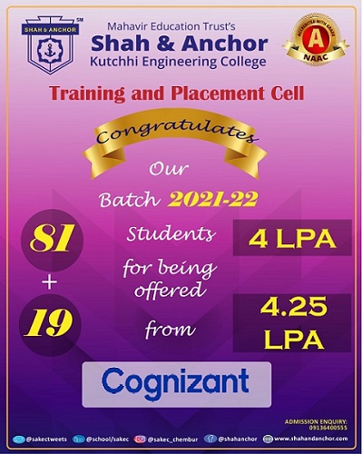 Cognizant placed students